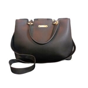 Michael Kors Annabelle Black Pebbled Leather Purse Shoulder Bag